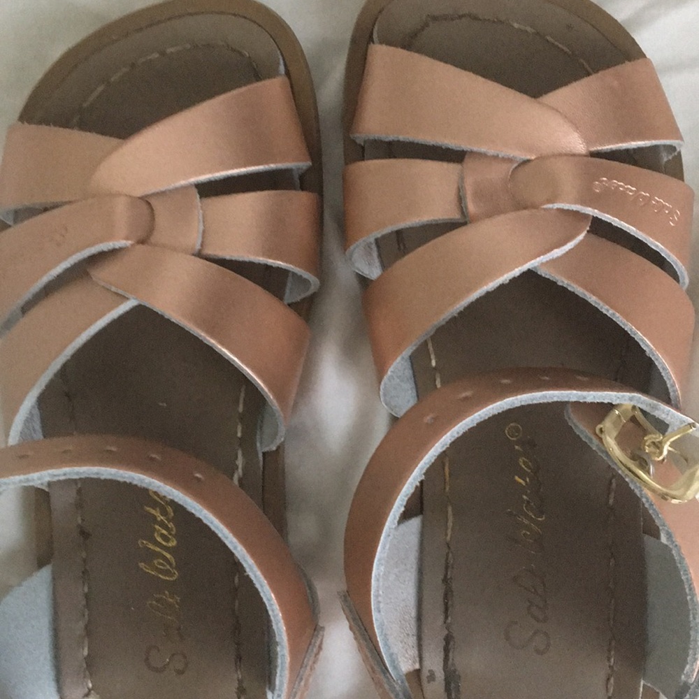 Salt water sandals. Little girls Size 10